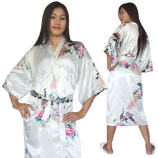 Japanese Satin Kimono Robe for Women
